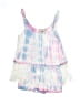 ASOS 100% Viscose Tie-dye White Romper Size 2 - photo 1