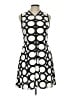 Boston Proper Graphic Black Casual Dress Size 10 - photo 1