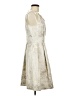 Eliza J Metallic Silver Cocktail Dress Size 8 - photo 4