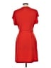 Nine West Solid Red Casual Dress Size L - photo 2