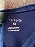 Carter's 100% Cotton Stripes Blue Dress Size 5T - photo 3