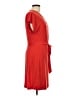 Nine West Solid Red Casual Dress Size L - photo 4