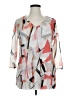 Alfani 100% Nylon Pink 3/4 Sleeve Blouse Size XL - photo 1