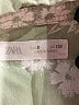 Zara Tropical Green Short Sleeve Button-Down Shirt Size 9 - photo 3