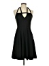 Unbranded 100% Polyester Solid Black Cocktail Dress Size L - photo 1