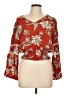 Jessica Simpson 100% Viscose Red 3/4 Sleeve Blouse Size L - photo 1