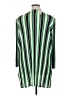 Travelers by Chico's 100% Polyester Stripes Green Blazer Size XL (3) - photo 2