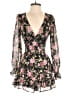Allison & Kelly 100% Polyester Floral Black Romper Size S - photo 1
