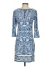 Max Studio Paisley Blue Casual Dress Size XS - photo 2