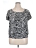 MICHAEL Michael Kors Animal Print Black Short Sleeve Blouse Size 1X - photo 1