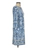 Max Studio Paisley Blue Casual Dress Size XS - photo 4