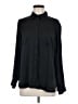INC International Concepts 100% Polyester Black Long Sleeve Blouse Size M - photo 1
