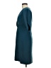 Iris & Ink 100% Polyester Solid Teal Cocktail Dress Size 6 - photo 5