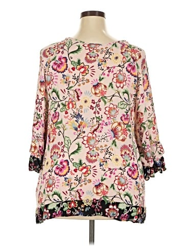 Democracy 3/4 Sleeve Blouse (view 2)