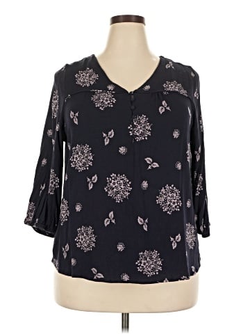 Skies Are Blue 3/4 Sleeve Blouse (view 1)