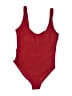 H&M Solid Red One Piece Swimsuit Size M - photo 1