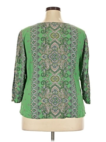 J.Jill 3/4 Sleeve Blouse (view 2)
