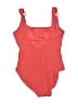 MICHAEL Michael Kors Solid Red One Piece Swimsuit Size 6 - photo 2