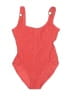 MICHAEL Michael Kors Solid Red One Piece Swimsuit Size 6 - photo 1