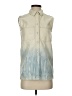 Madewell 100% Cotton Ivory Sleeveless Button-Down Shirt Size XS - photo 1