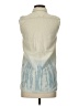 Madewell 100% Cotton Ivory Sleeveless Button-Down Shirt Size XS - photo 2