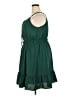 Gilli Solid Green Casual Dress Size 2X - photo 5