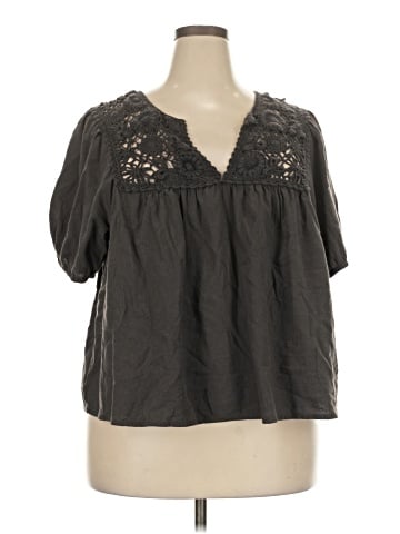 Lucky Brand Short Sleeve Blouse (view 1)