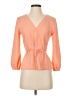 J.Crew Orange 3/4 Sleeve Blouse Size 2 (petite) - photo 1