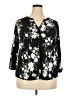 Papermoon Black 3/4 Sleeve Blouse Size 2X - photo 1