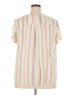 Torrid Stripes Ivory Short Sleeve Blouse Size 2X Plus (2) - photo 2