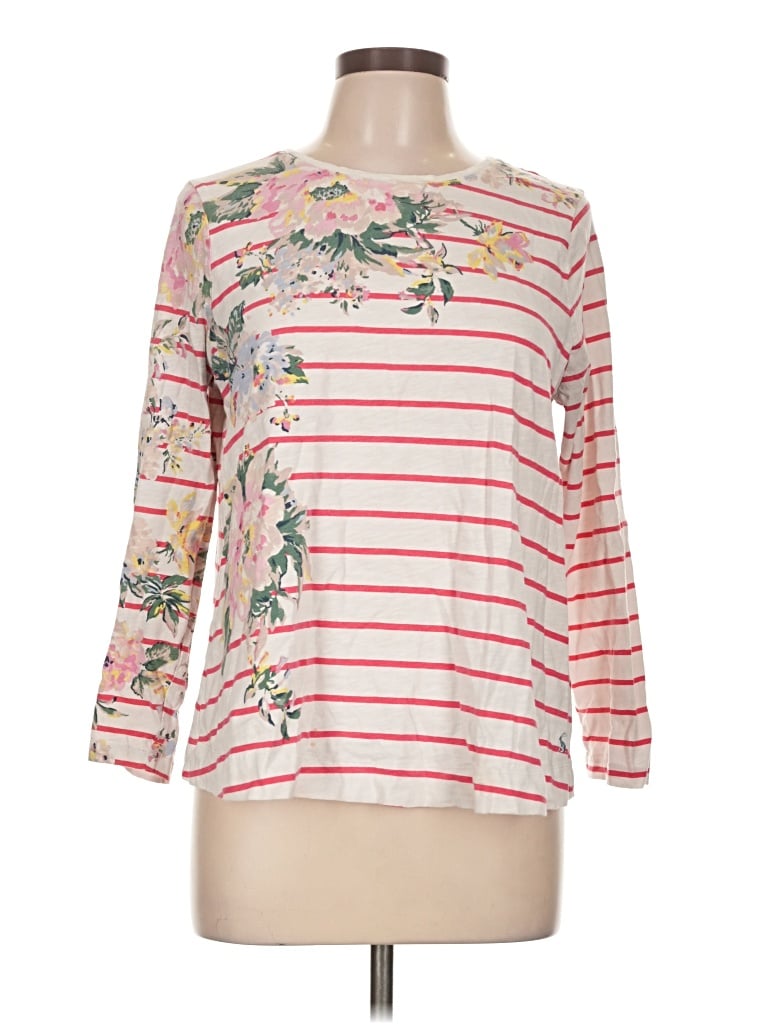 Pre-owned Joules 3/4 Sleeve T-shirt In Pink