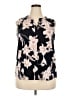 Papermoon Floral Black Sleeveless Blouse Size 2X - photo 1