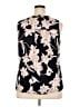 Papermoon Floral Black Sleeveless Blouse Size 2X - photo 2