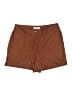 Ann Taylor LOFT Solid Brown Shorts Size 10 - photo 1