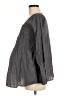 H&M Mama Gray Long Sleeve Blouse Size M - photo 5