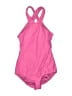 Shoshanna Chevron-herringbone Pink One Piece Swimsuit Size 4 - photo 1