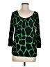 MICHAEL Michael Kors 100% Rayon Green 3/4 Sleeve Top Size M - photo 1