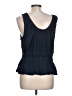 Lands' End Blue Sleeveless Blouse Size L - photo 2