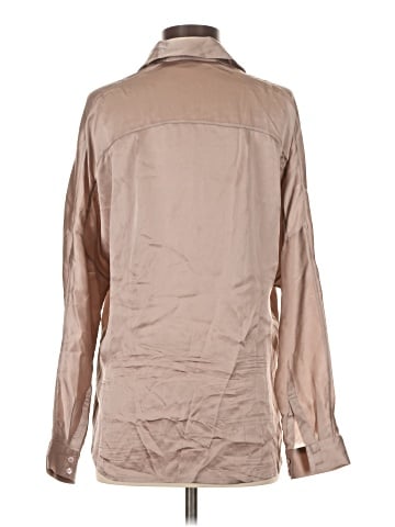 Vince. Long Sleeve Silk Top (view 2)