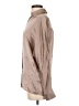 Vince. 100% Silk Metallic Tan Long Sleeve Silk Top Size XS - photo 5