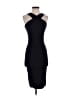 Nadia Tarr Solid Black Cocktail Dress Size M - photo 1