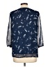 St. John's Bay 100% Polyester Blue 3/4 Sleeve Blouse Size L (petite) - photo 2