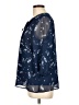 St. John's Bay 100% Polyester Blue 3/4 Sleeve Blouse Size L (petite) - photo 5