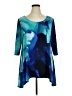 Peck & Peck Blue Short Sleeve Blouse Size XL - photo 1