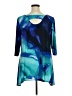 Peck & Peck Blue Short Sleeve Blouse Size XL - photo 2