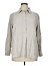 Max Studio Stripes Tan Ivory Long Sleeve Blouse Size XL (estimated) - photo 1