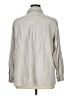 Max Studio Stripes Tan Ivory Long Sleeve Blouse Size XL (estimated) - photo 2