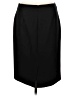 J.Crew 100% Wool Solid Black Wool Skirt Size 10 - photo 2