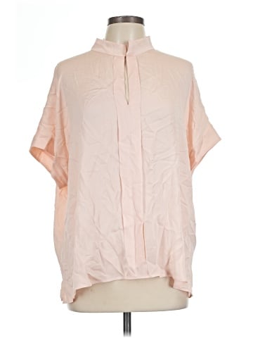 Marina Rinaldi Short Sleeve Silk Top (view 1)