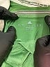 Adidas 100% Polyester Green Short Sleeve Top Size 8 - photo 3